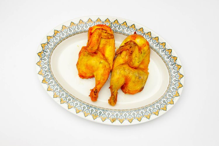 نص دجاج مندي سادة